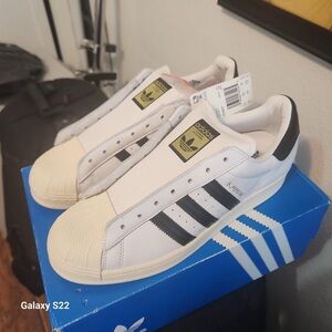 Adidas Classic Superstar Laceless Cloud White
